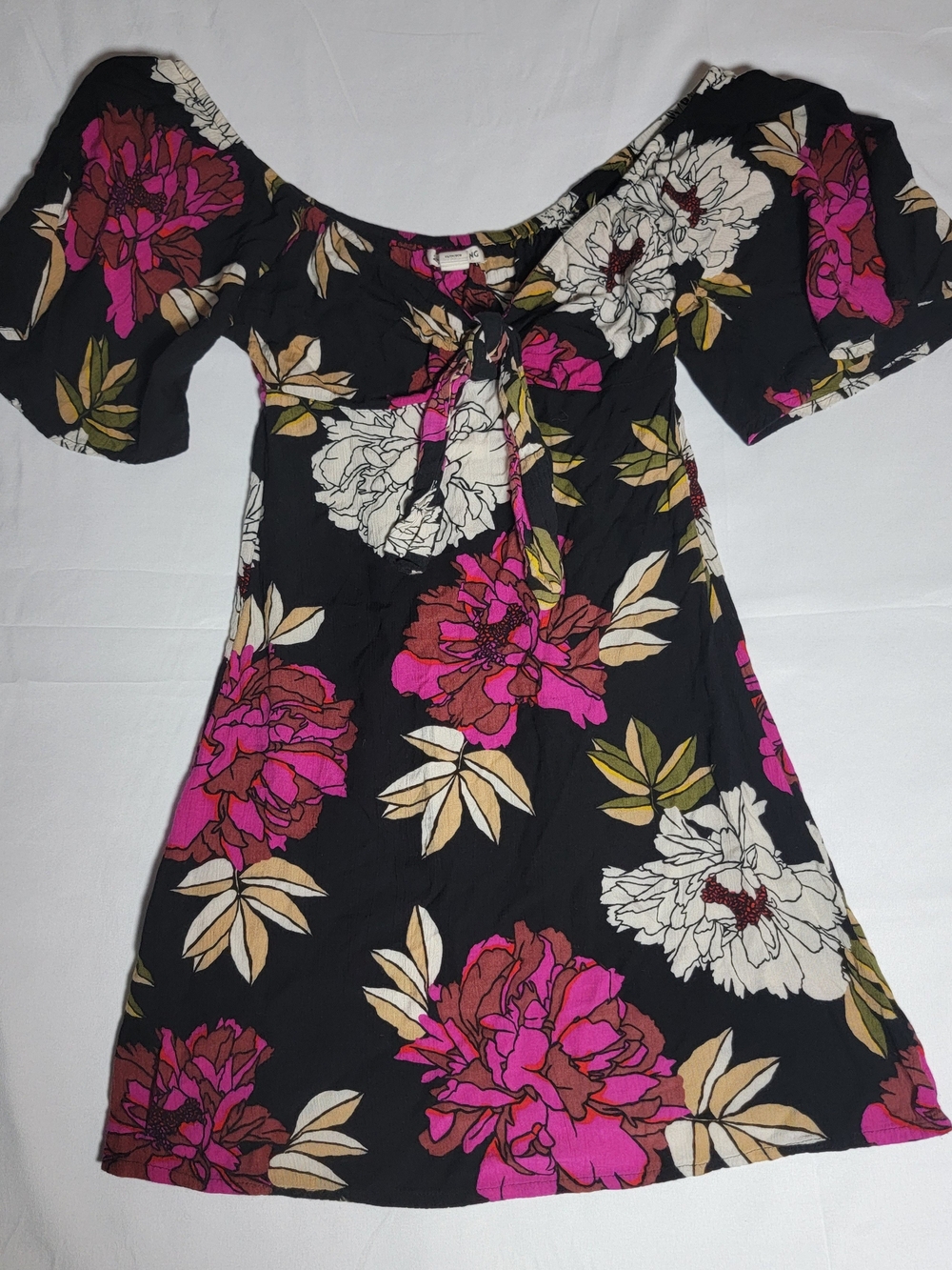 Billabong Floral Mini Dress Womens Size XS Y2K Coconut Girl Surfer Style